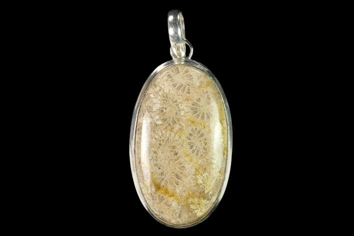 Million Year Old Fossil Coral Pendant - Indonesia #145072